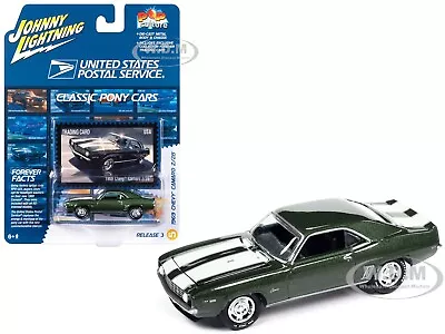 1969 Chevrolet Camaro Z/28 Green  Usps  1/64 By Johnny Lightning Jlpc013-jlsp348 • $9.99