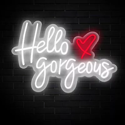 Hello Gorgeous Custom Neon Sign Night Led Light Wall Decors For Home Bar Party • $53.20
