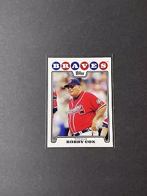 2008 Topps Bobby Cox Card #69 - Atlanta Braves • $0.95