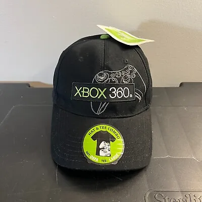 Vintage Microsoft XBOX 360 Hat Cap Black Adjustable Promo Retro Gaming Logo Y2K • $31.96