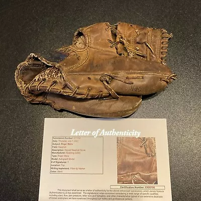 Roger Maris Signed 1960's Game Model Baseball Glove With JSA COA Yankees • $4495.50