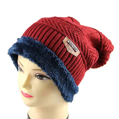 Men Winter Warm Knitting Hat Soft Warm Knitted  S5W1 • $6.50