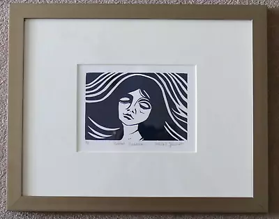 Nicholas Barnham Original Linocut A/p   Munch Madonna  Framed • £100