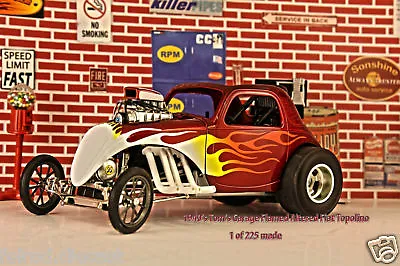 $149.95 • Buy 1/18 GMP FIAT Topolino RED With Flames Tom's Garage NEW A1800805