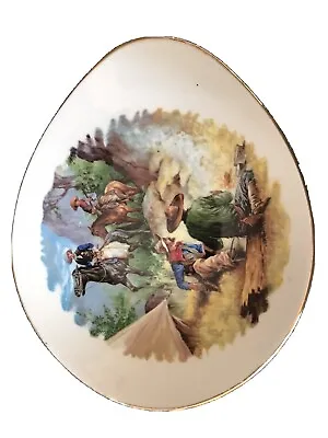 Pall Mall Ware Teardrop Small Dish With Western/cowboy Theme  • £4.50
