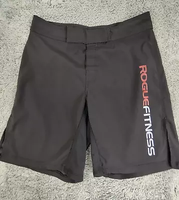 Rogue Fitness Shorts Men's 32 Black/Red 10  MMA Fighting USA Gym Fitness • $18