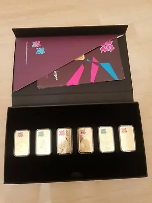 Olympic 2012 Commemorative Ingot Set Limited Edition Layered With 24 Carat Gold • £480
