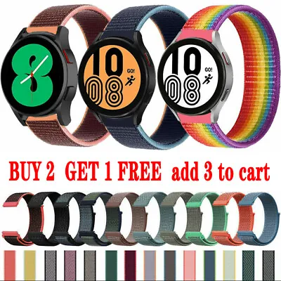20 22mm Nylon Sport Loop Band Strap For Samsung Galaxy Watch 6 5 4 3  Active 2 • $9.49