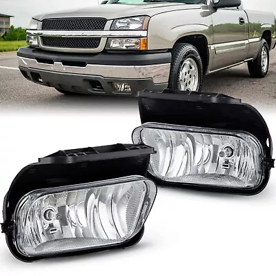 Fit For 03-06 Chevy Silverado Avalanche Bumper Fog Lights Driving Lamps-1 Pair • $42.99