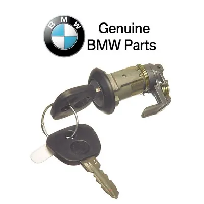 $118.95 • Buy For BMW E30 318i 325 Front Driver Left Door Lock Cylinder W/ Key Tumbler GENUINE