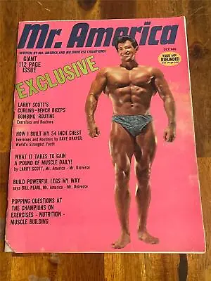 MR AMERICA Bodybuilding Muscle Magazine REG LEWIS 10-65 • $10