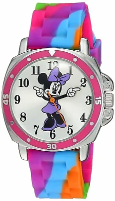 Disney Minnie Mouse  Kids' MN1104 Watch With Tie Dye Rubber Band Brand New • $19.95