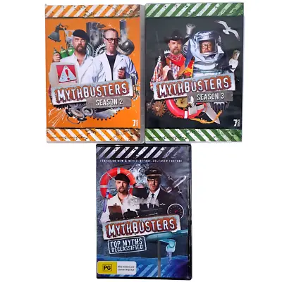MythBusters: Season 2 & 3 + Top Myths Special(DVD Region 4) 15 Discs Like New • $31.99