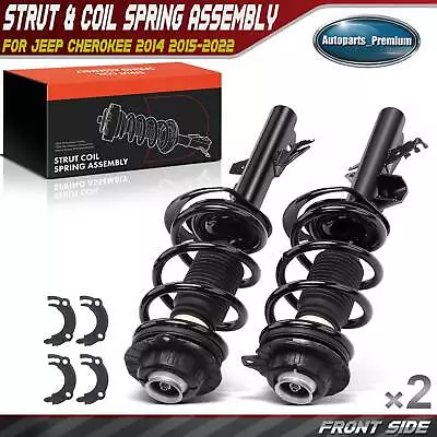 Front Left & Right Complete Strut & Coil Spring Assembly For Jeep Cherokee 14-22 • $200.99