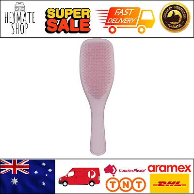 Tangle Teezer Wet Detangler Hairbrush ‎LWD-PP-010418 Pink Thick Curly Hair Brush • $27.87