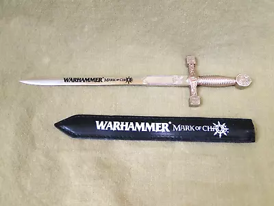 Warhammer: Mark Of Chaos Sword Letter Opener (Version 2) Rare Promo Item • £36.06