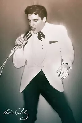 2016 ELVIS PRESLEY POSTER WHITE JACKET 24x36 NEW FREE SHIPPING • $14.99