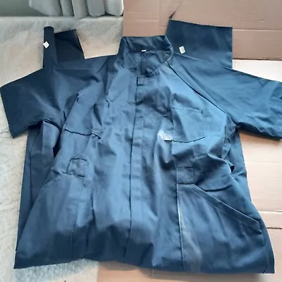 Military Contractor Mens XL (Actual 42x31.5) Navy Blue SS Coveralls • $12.50