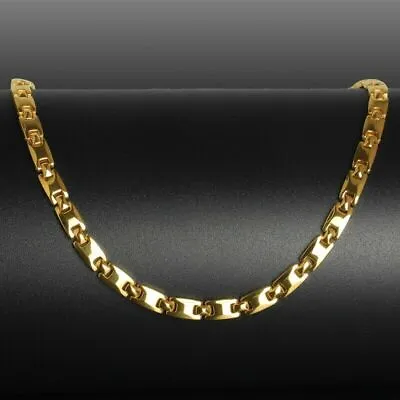 Men Women Gold Pure Titanium 4 Elements Magnetic Link Chain Necklace • $41.99