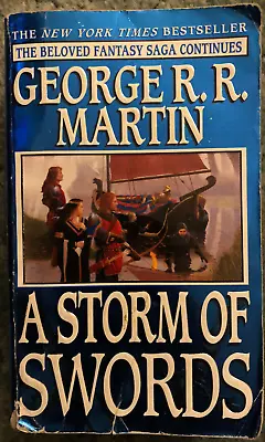 A Storm Of Swords George RR Martin 1st Edition Paperback 1st Printing • $14.50