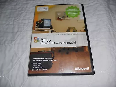 Microsoft Office Student And Teacher Edition 2003 Complete With Key..... • $4