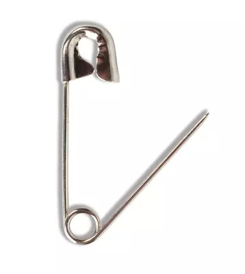 Lot Of 1440 Size #2 - 1-1/2  Safety Pins Rust Resistant Open (1440/Pack) • $29.99
