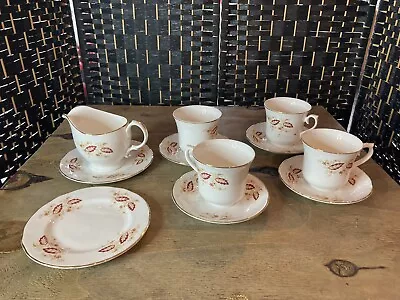 £18 • Buy Royal Osborne China Tea Set With Cups, Plates And Milk Jug