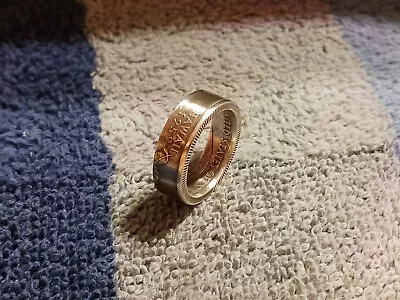 Hawaii  90% Silver Handcrafted Washington Quarters Coin Ring Size 6  2008 • $34