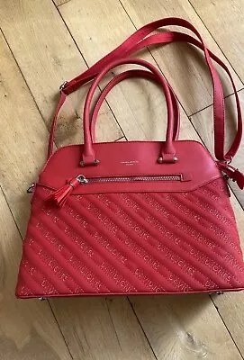 Ladies Red Handbag- David Jones Paris • £9.99