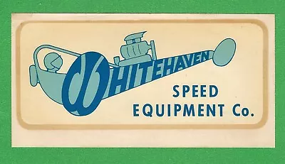 Vintage Original 1960 Speed Shop  Whitehaven  Speed Equipment Water Decal Art  • $59.29