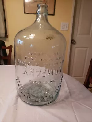 Vintage Great Bear Springs Glass Water Bottle 5 Gallon • $55