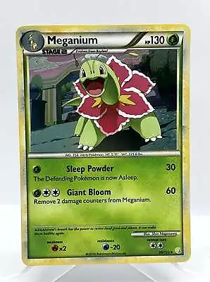 Meganium 26/123 HeartGold & SoulSilver Holo Rare Vintage Pokemon TCG Card • $5.99