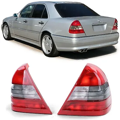 ✅ Rear Taillights Red/White Mercedes C Class W202 93-97 FREE SHIPPING ✅ • $285