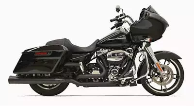 $676.95 • Buy Bassani Xhaust Black True Dual Down Under Head Pipes Headers Harley 17-19