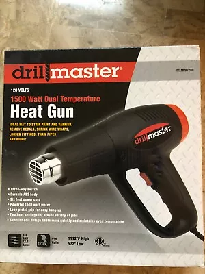 Drill Master 96289 1500W Dual Temperature Heat Gun • $49.99