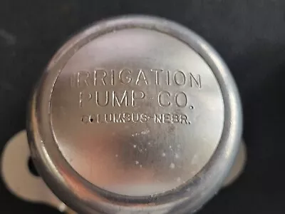 Vintage Irrigation Pump Co. Metal Steering Spinner Knob Columbus Nebr. • $29