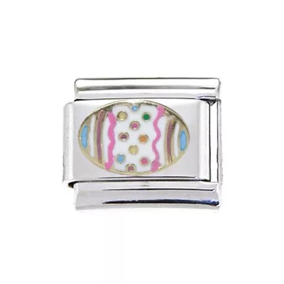 Easter Egg Enamel 9mm Italian Charm - Fits 9mm Classic Italian Charm Bracelets • £4.99