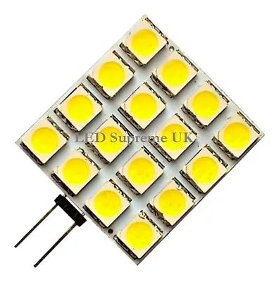 G4 16 SMD LED 12V (10-30V DC / 12-25V AC) 3.2W 210LM Warm White Bulb ~30W • £7.97