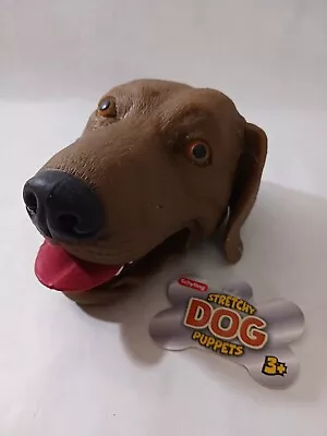 New STRETCHY DOG Schylling Rubber Brown Lab High Quality Hand Puppet • $10