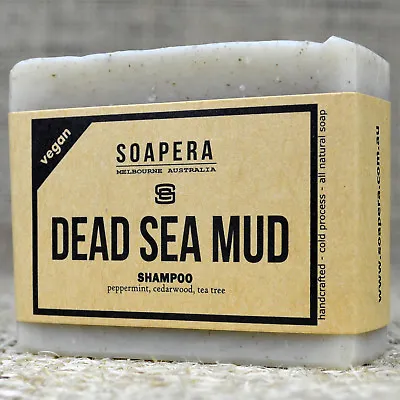 1 X Dead Sea Mud SHAMPOO Bar -all Natural Vegan Handmade Soap - Aussie Made • $14.95