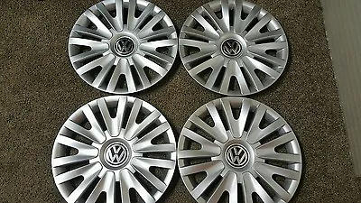 $100 • Buy Set Of 4 61560 10-2014 15  VW Volkswagen Golf Passat Jetta Hubcaps Wheel Covers