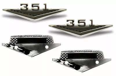 Ford Mustang 351 High Performance Emblems Badges 1964 1965 1966 64 65 66 Windsor • $111.86