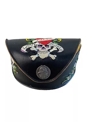 Ed Hardy Sun Glasses Case - Embroidered Detailing - Vintage * Free Postage * • $35.85
