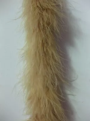 Light Gold Marabou Feather Boa 6ft Sold By Piece • $7