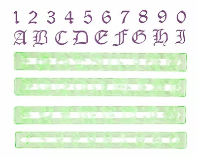 £6.99 • Buy Fmm Old English Alphabet & Numbers Set Cutters Sugarcraft Craft  