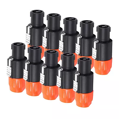 6pcs Speakon Plug Compatible 4 Pole NL4FC Speaker Cable Connector Adapter W Lock • $14.24