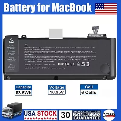 A1322 A1278 Battery For MacBook Pro 13  Mid 2009 2010 2011 2012 63.5Wh 10.95V US • $17.89