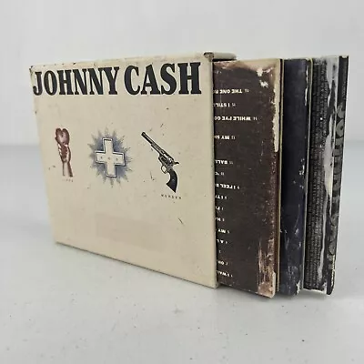 Johnny Cash - Love God Murder 3 CD Boxset 2000 Columbia – C3K 63809 • $9.95