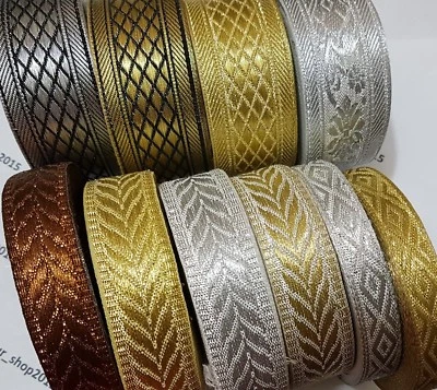 £1.65 • Buy Beautiful Stylish Embroidered Pattern Lace Trimming Ribbon Making Craft 1 Yard