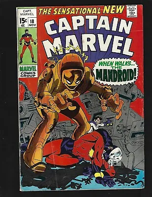 Captain Marvel #18 VGF Kane Buscema Carol Danvers Gains Powers(Origin Ms Marvel) • $25